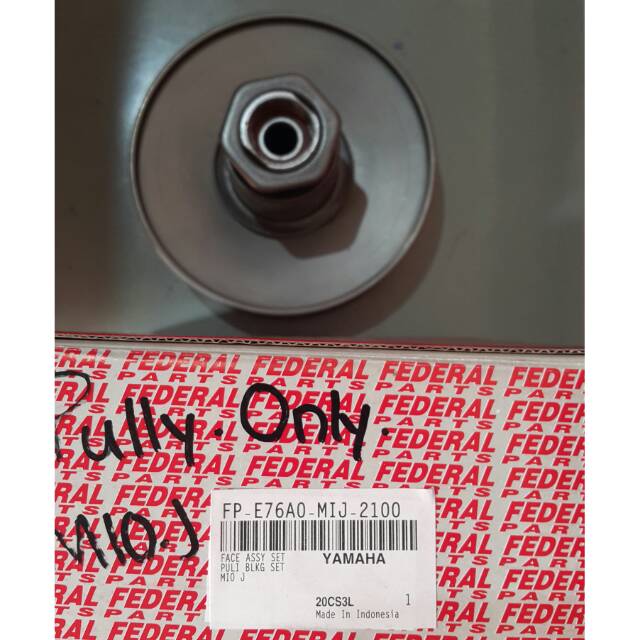 Face Set Driven Pulley Pully Set Assy Lonceng Cowok Federal Mio J E76A0 MIJ 2100