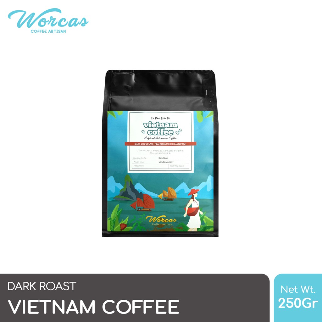 

PROMO WORCAS Robusta Vietnam Coffee 250 Gram - Dark Roast