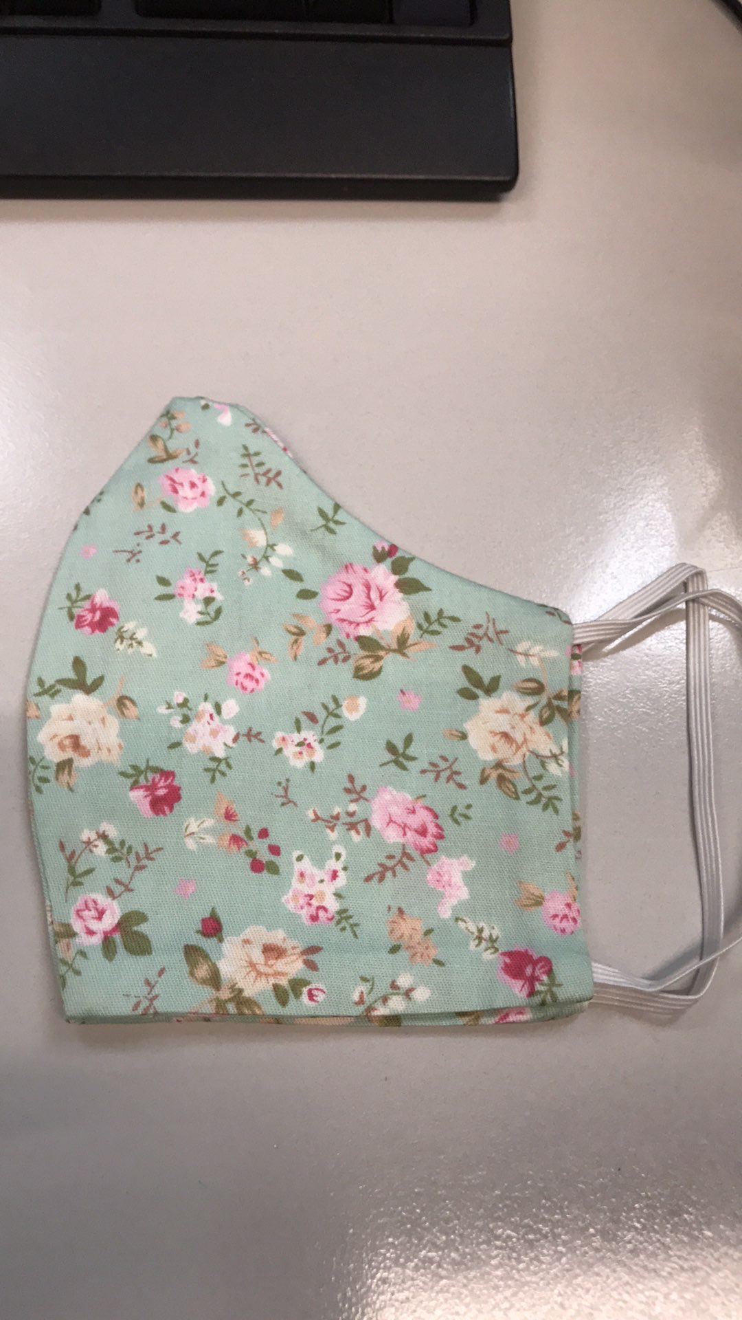 Masker Kain Katun 100% Motif Shabby_ Ready Karet Hijab Dan Non Hijab