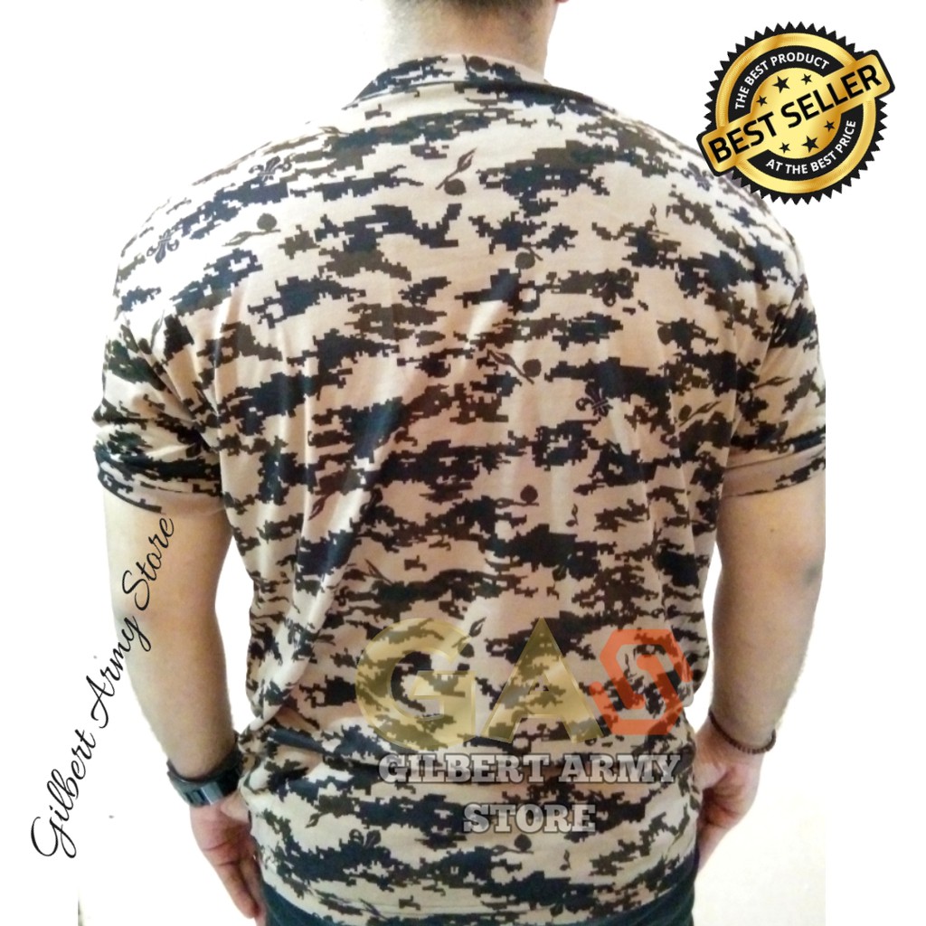 GILBERT ARMY STORE Kaos Loreng Pramuka Lengan Pendek Grosir Kaos Loreng Murah