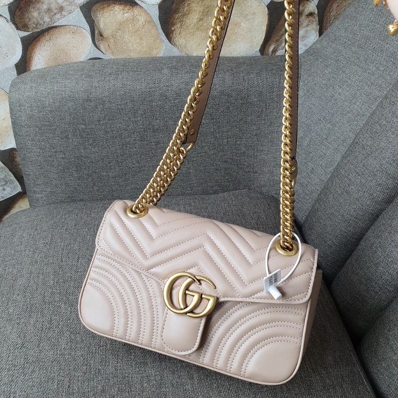 [LIKE ORI] BEST SELLER TasGC GG Marmont Matelasse GHW With Box - Tas import Wanita