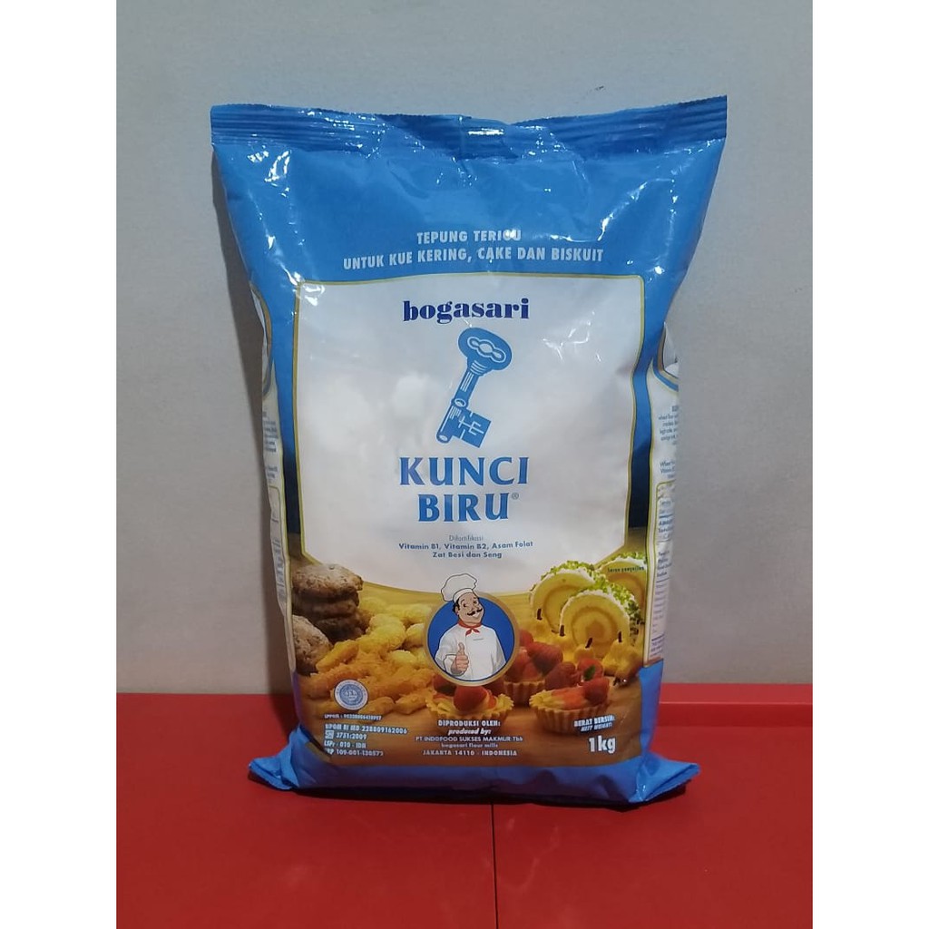 

Tepung Kunci Biru, Bogasari 1 Kg