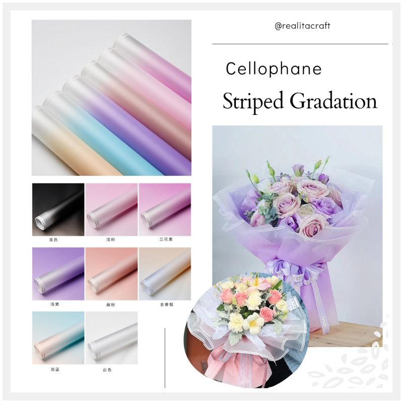 

KERTAS BUKET CELLOPHANE GRADASI STRIP LINE