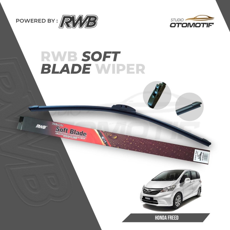RWB S52 - WIPER HONDA FREED SOFT FRAMELESS / WIPER WINDSHIELD FREED