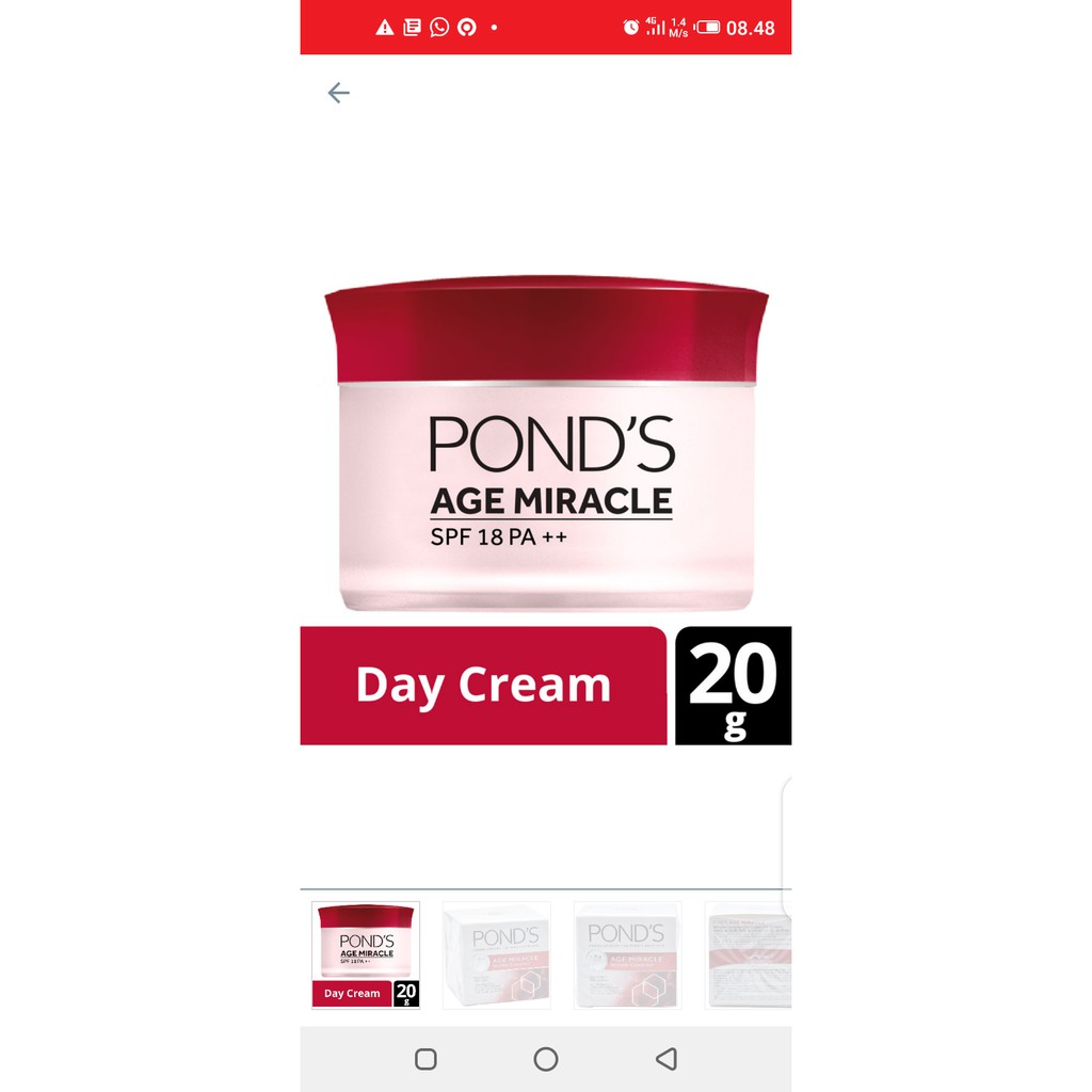 Ponds age miracle day cream/ night cream 10gr, 20gr