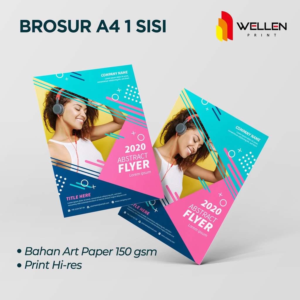 

WELLEN PRINT - Cetak / Print Brosur / Flyer A5 2 Sisi / A4 1 Muka Art Paper 150 Gsm Satuan