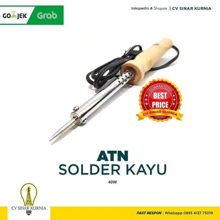 Solder Kayu 40 watt ATN Solder timah listrik