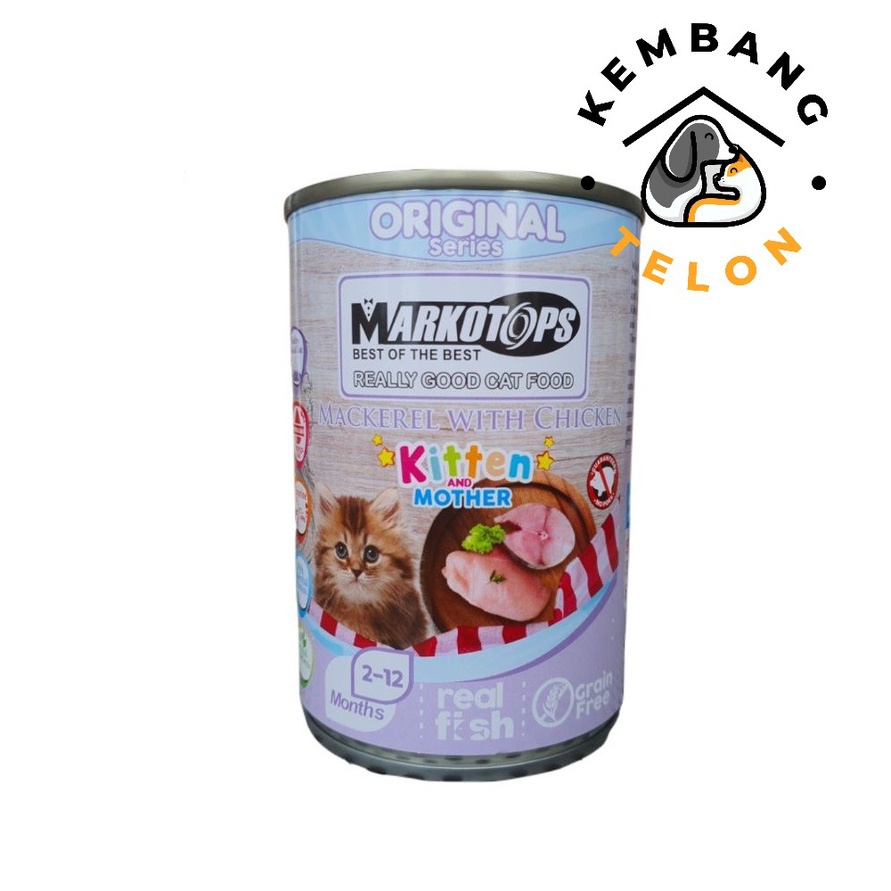 MARKOTOPS KALENG KITTEN & MOTHER RASA MACKAREL 400GR