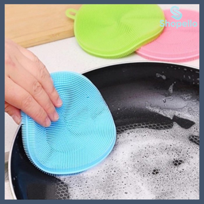 SHOPELLO - Sponge Silikon Cuci Piring Anti Kuman Serbaguna