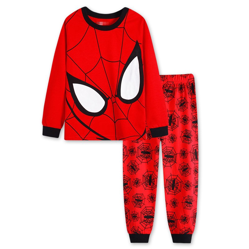 Spider Man Superhero Pajamas Clothes Boys Toddler Kids Pyjamas Homewear 2 7y Ten805 Shopee Indonesia