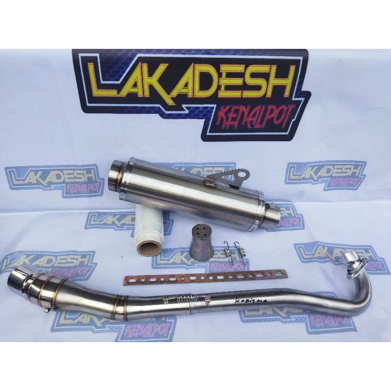 KNALPOT POLOS FFA ALL BEBEK (INLET 50) SUPRA JUPITER REVO VEGA KHARISMA SMASH SHOGUN BLADE DLL