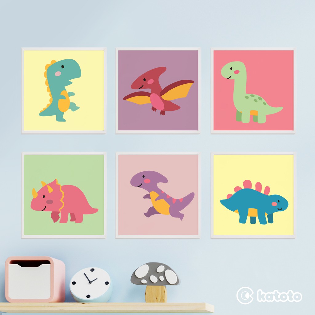 

PAINT BY NUMBER. PAINTING KIT. PAKET MELUKIS DINOSAURUS UNTUK ANAK. DINOSAURS SERIES KATOTO