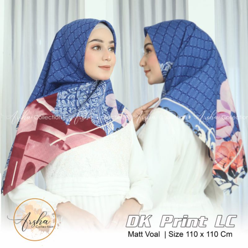 SEGIEMPAT ARSHA MOTIF/HIJAB TERBARU /SEGIEMPAT INSTAN