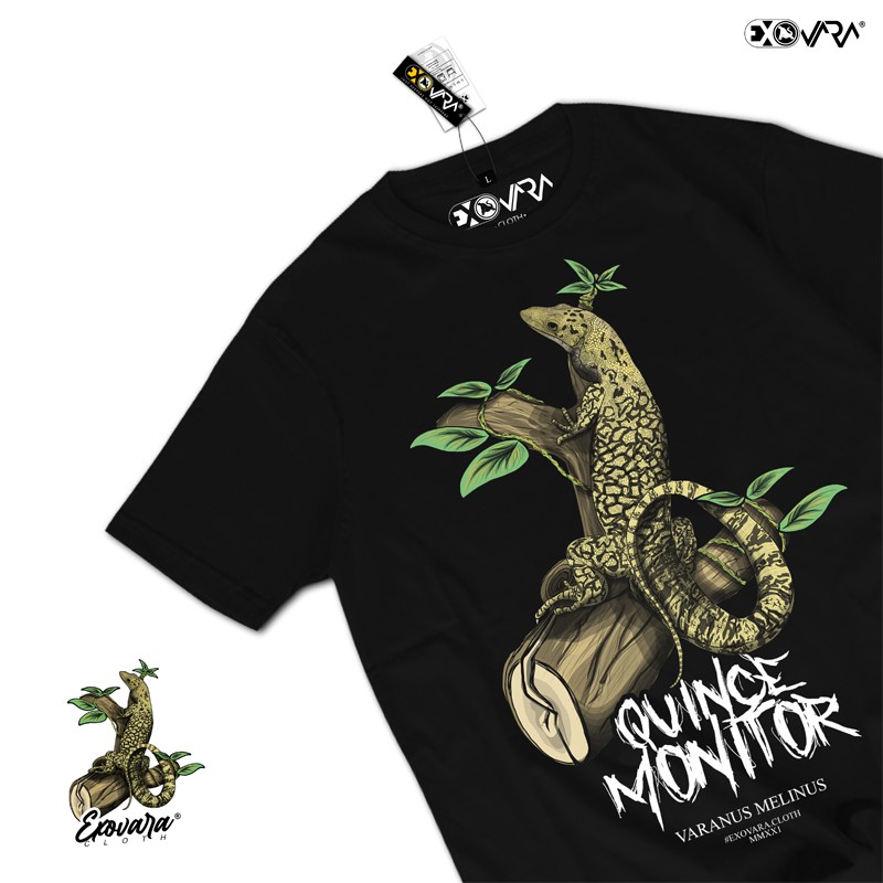 T-SHIRT/KAOS REPTILE/BAJU REPTILE EXOVARA CLOTH TYPE VARANUS MELINUS / QUINCE MONITOR