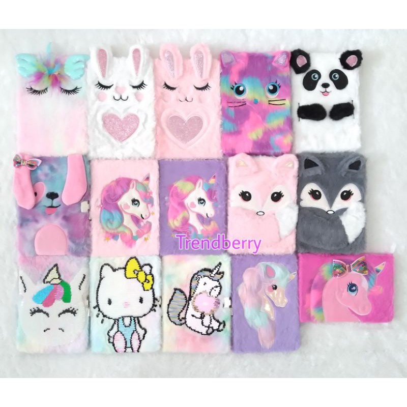 

Terlaris ✨ - Notebook buku bulu karakter unicorn kelinci cat panda rubah teddy bear lucu diary anak import buku agenda unicorn kado ultah anak perempuan3.1.23