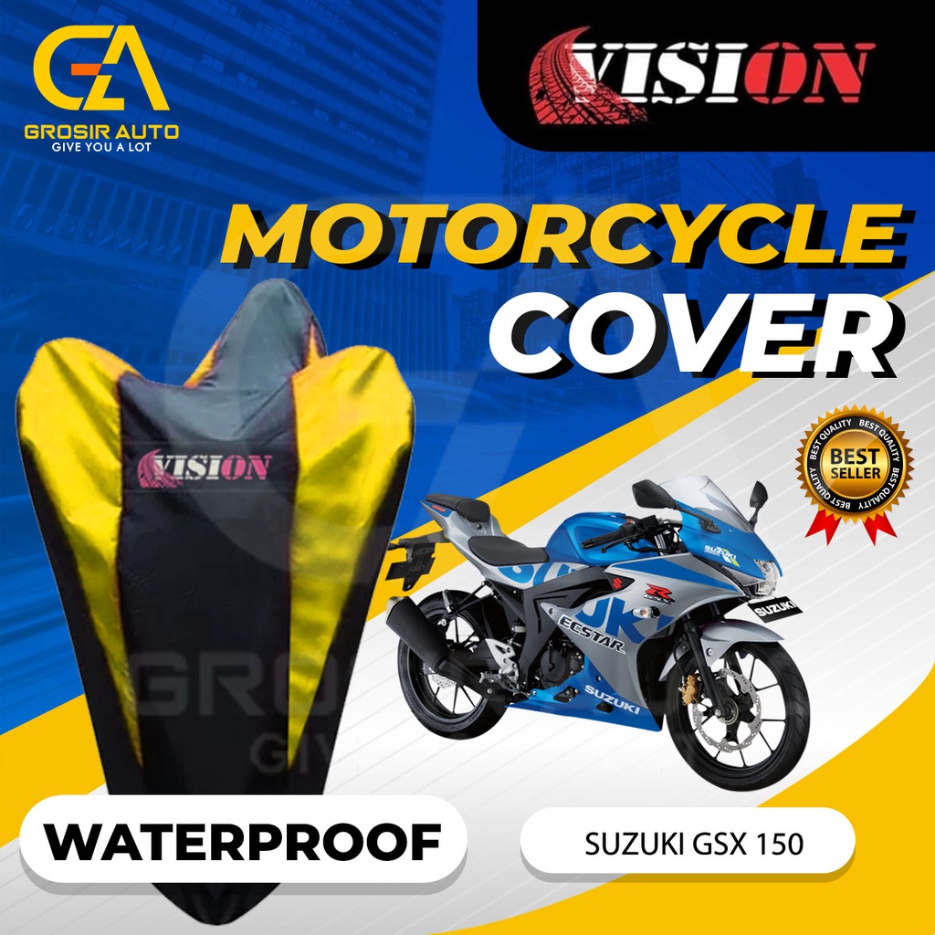 Sarung Motor GSX 150 Antiair Vision / Cover Selimut Penutup Sarung Mantel Motor Vision