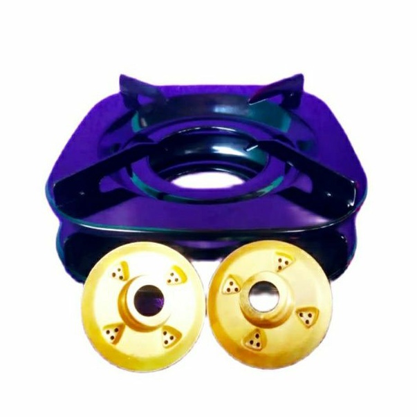 Hot item 2 pcs tungku Tebal 2 pcs burner/2 Set Tungku dan kuningan