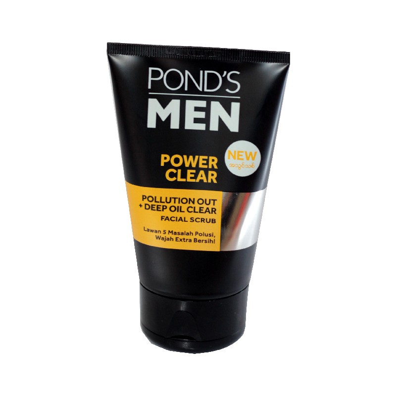 Pond's Men Power Clear Facial Scrub Sabun Wajah Pria