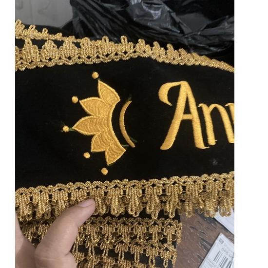 Terbaru.. RENDA Slempang sash / selempang wisuda bordir wisuda RENDA