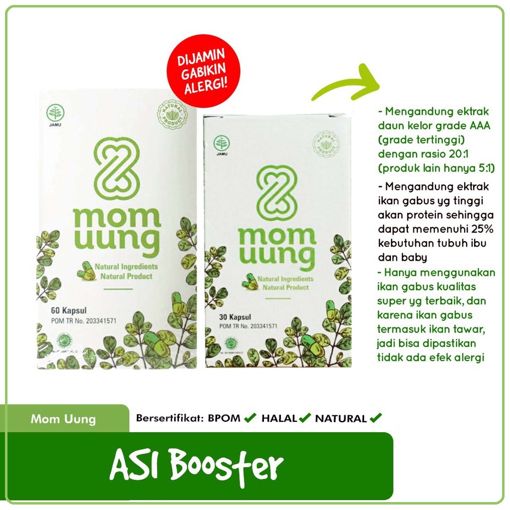 Mom Uung Asi Booster | Vitamin dan Suplemen Ibu Hamil