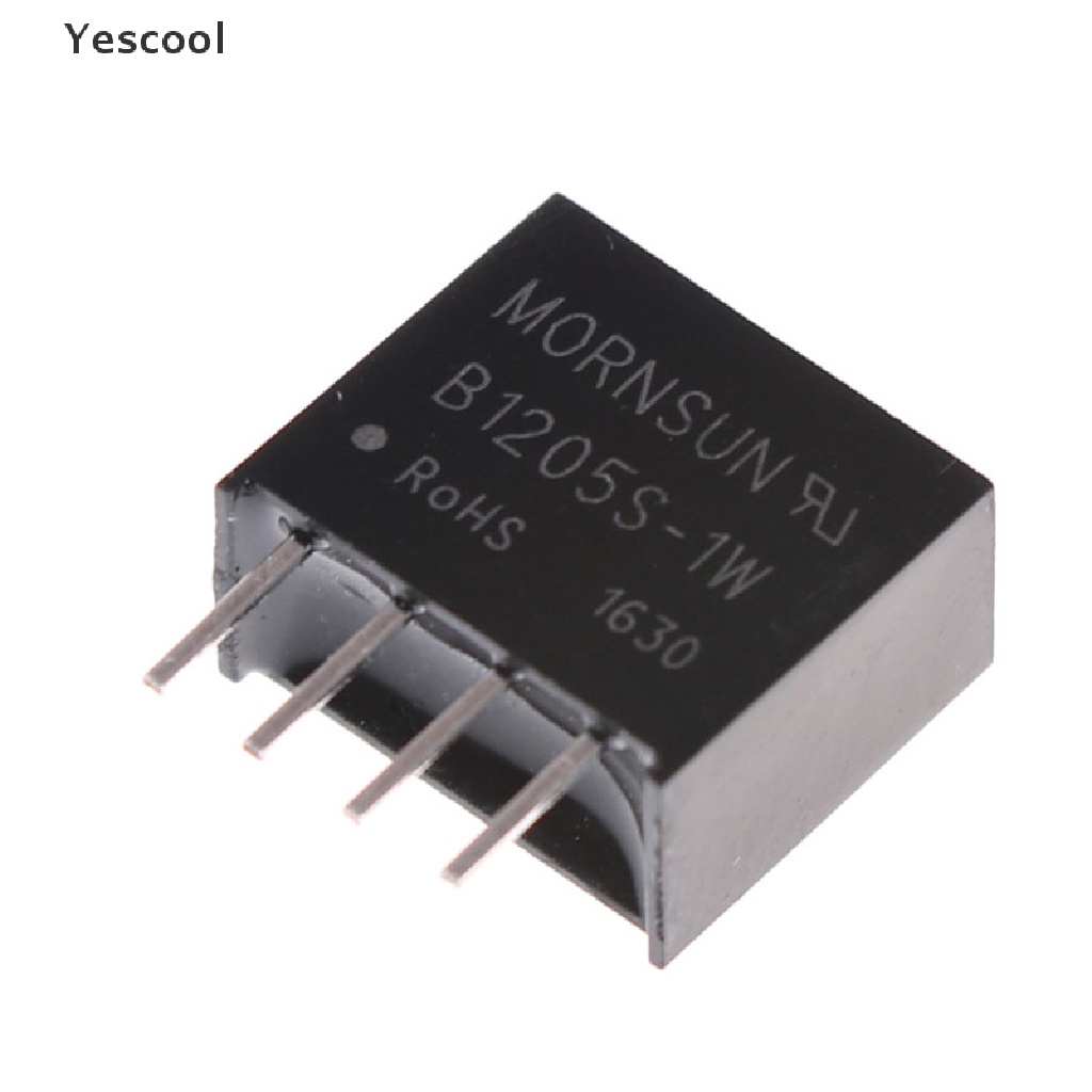 Yescool B1205S-1W DC-DC Konverter Isolated Power Supply In12V Out 5V Warna Hitam