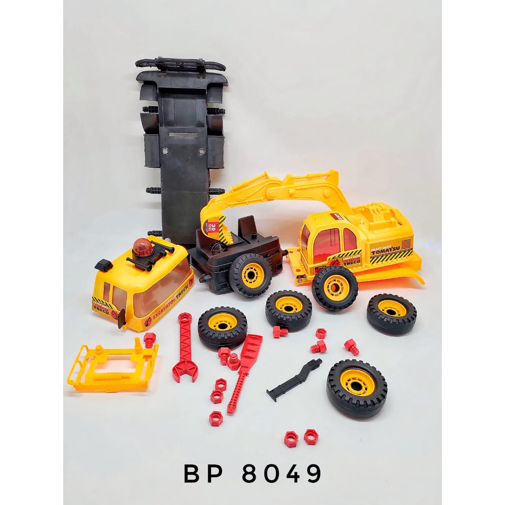 Mobil Mobilan DIY Assemble Truck Mainan Anak Truk Konstruksi Rakit Besar BP8046/ BP8047/BP8049