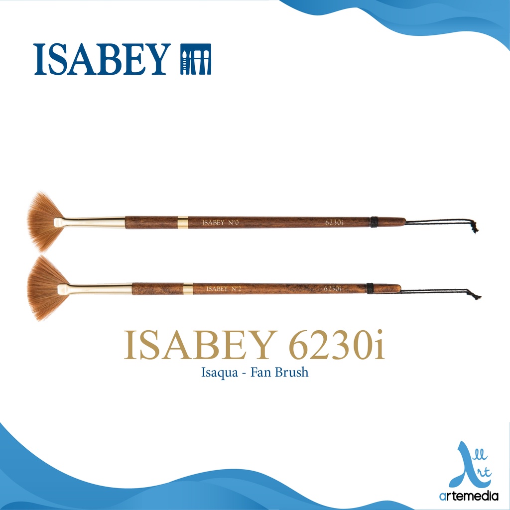 

Isabey 6230i Fan Isaqua Brush Short Handle
