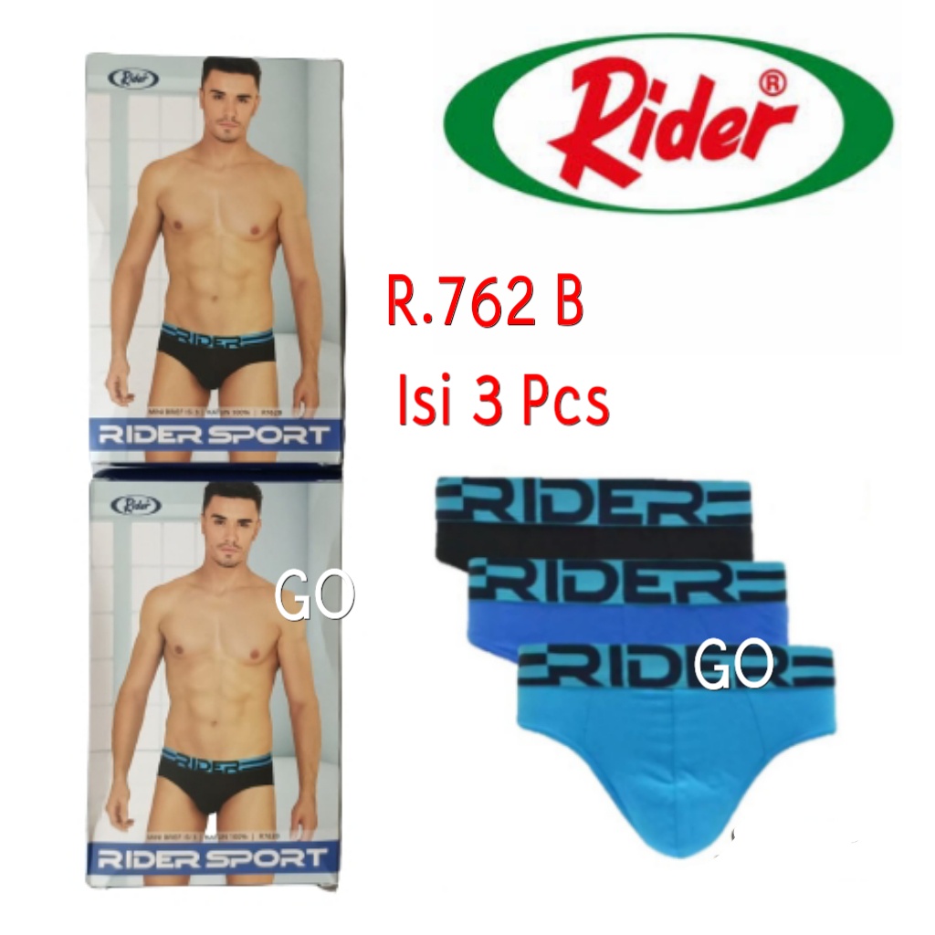 gof Celana Dalam Pria Rider Sport R762B1,R761B,R785B Isi 3pcs BOX 3in 1 CD Rider Murah Best Seller