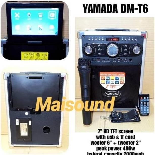 SPESIAL SPEAKER AKTIF PORTABLE 6 INCH YAMADA MONITOR DM T SDF564654E