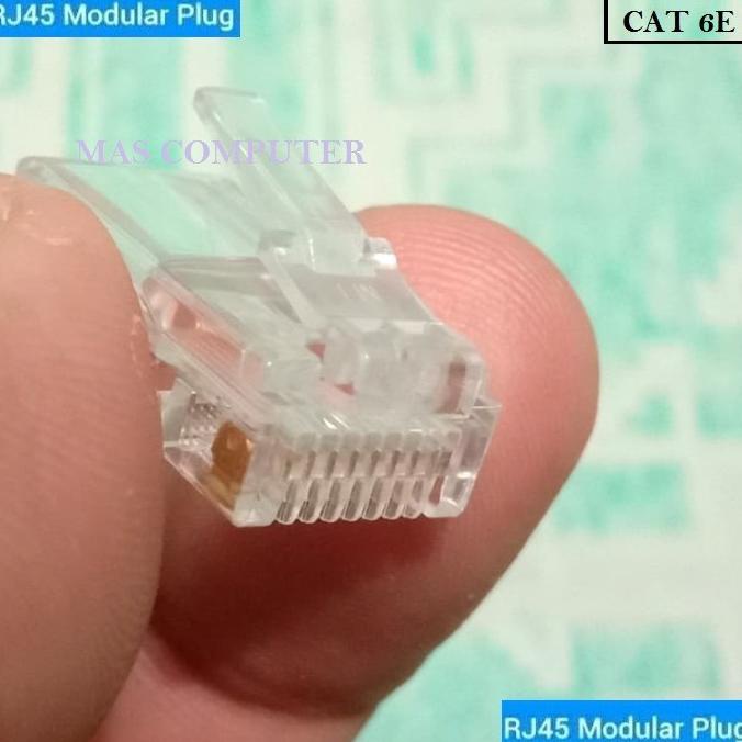 Gilaa Kepala Rj 45 Cat 6/Rj 45 Cat 6E/Nyk Rj 45 Cat 6/Conektor Rj 45 Terlaris
