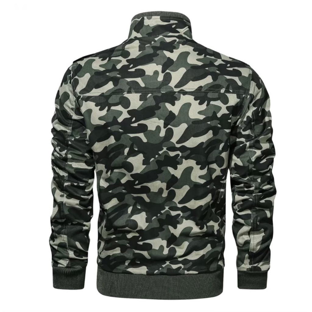 AKN - JAKET BOMBER PRIA / JAKET BOMBER CAMO LORENG / JAKET BOMBER ELEGANT BIG SIZE JUMBO XXL