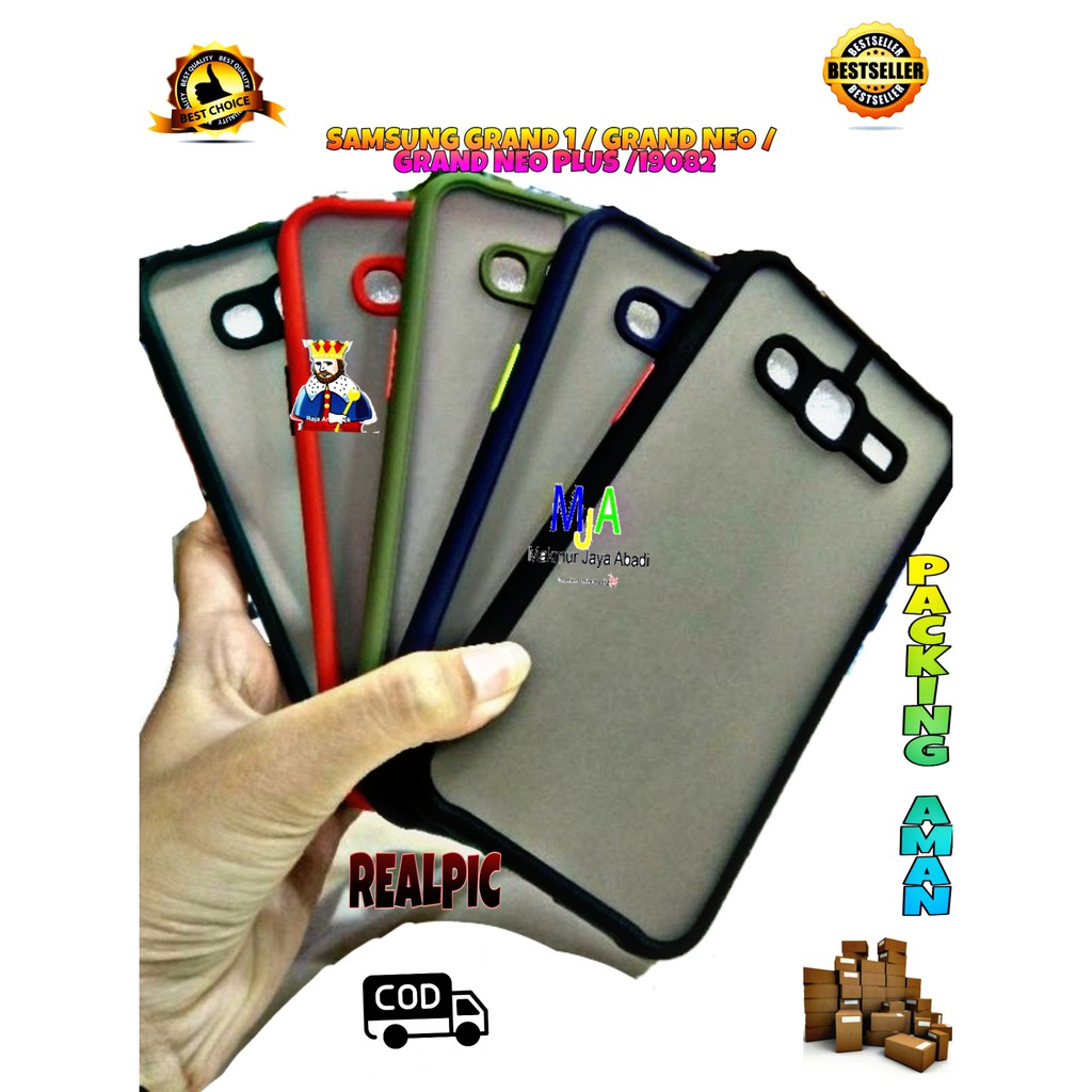 SOFTCASE Samsung Galaxy Grand 1 / Grand Neo / Grand Neo Plus / i9082 - CASE MATTE FULL COLOUR MY CHOICE BUMPER CASE PELINDUNG KAMERA