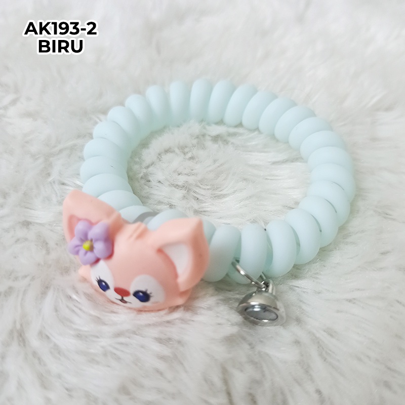 Ikat Rambut Spiral Korea Anak Perempuan Motif Kelinci Aksesoris Kunciran Rambut Wanita AK193
