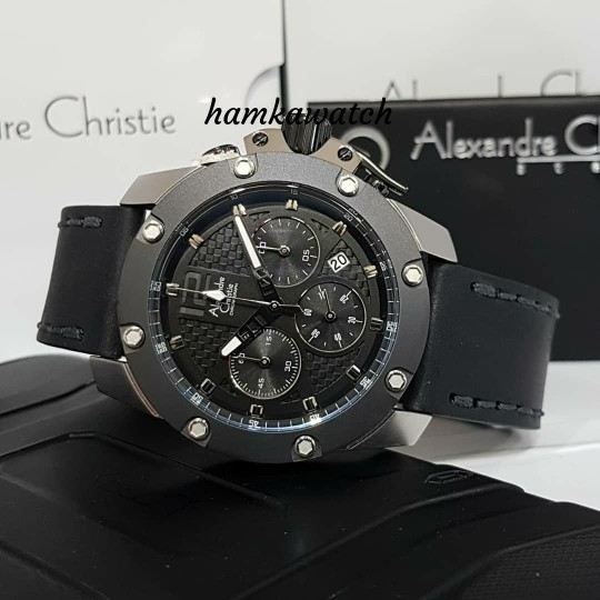 jam tangan / Watch_Id pria alexander cristie original ac6290 silver black
