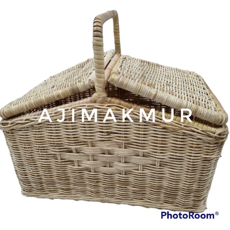 Keranjang piknik/ Keranjang piknik rotan