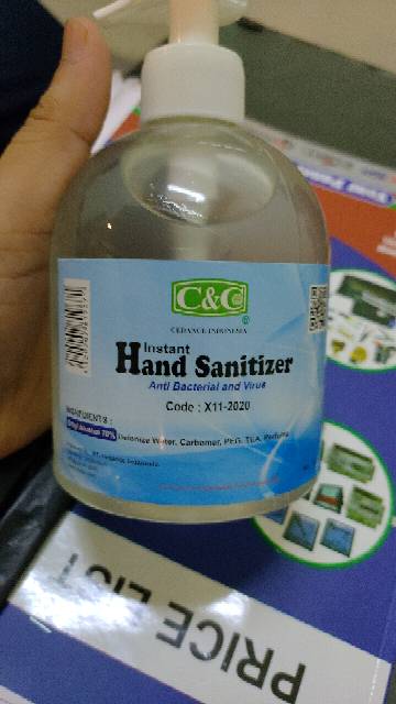 Hand Sanitizer merk C&amp;C 500ML untuk mencegah virus Corona