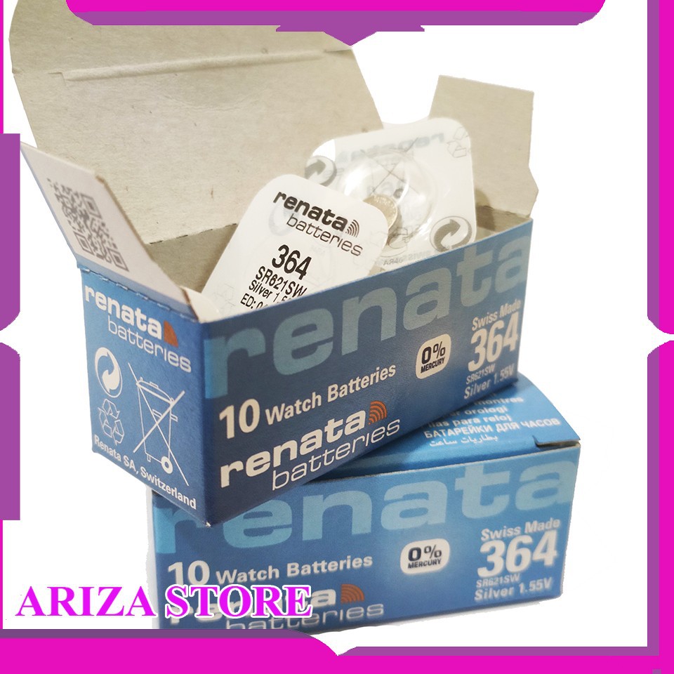 Baterai Renata 364 Renata 621 Renata sr621sw Original Baterai Jam Tangan