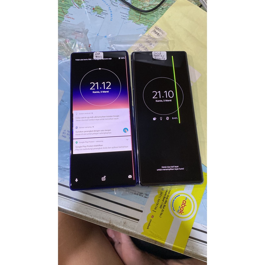 DI JUAL SEMUA HANDPHONE RUSAK SONY XPERIA IPHONE DAN LAIN LAIN.-X 1 LCD GARIS WARNA