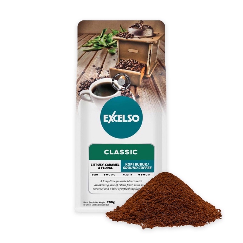 

Kopi Excelso Clasic Bubuk 200 GR