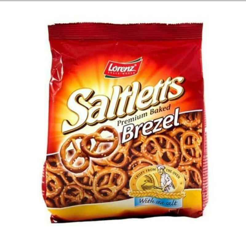 

Lorenz Saltletts Premium Baked Brezel Pretzel with Sea Salt Snack Kue Kering