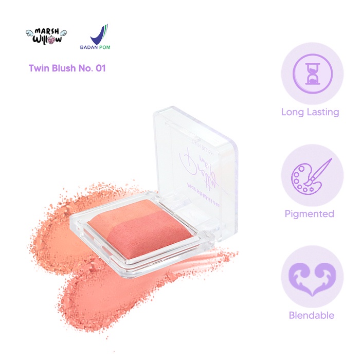 Marshwillow blush on - Marshwillow Dynamic Duo Blusher /CREAMY BLUSH ON / Pretty me twin blush on mw