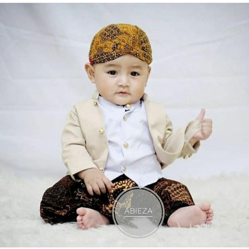 Beskap ovj anak / beskap anak / baju adat jawa anak