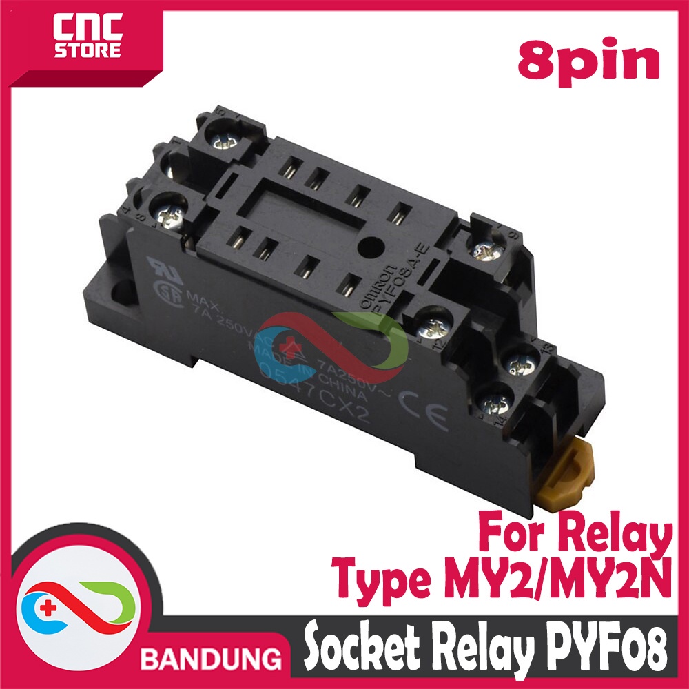 SOCKET RELAY MY2 MY2N 8P 8 PIN PYF08A