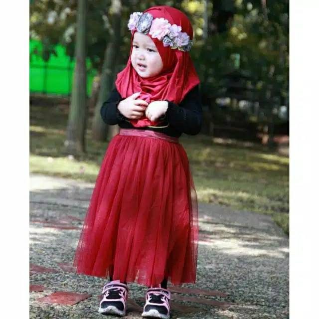 ROK TUTU POLOS ANAK/ROK TILE POLOS UNTUK ( UMUR 2 TH - 5 TH )