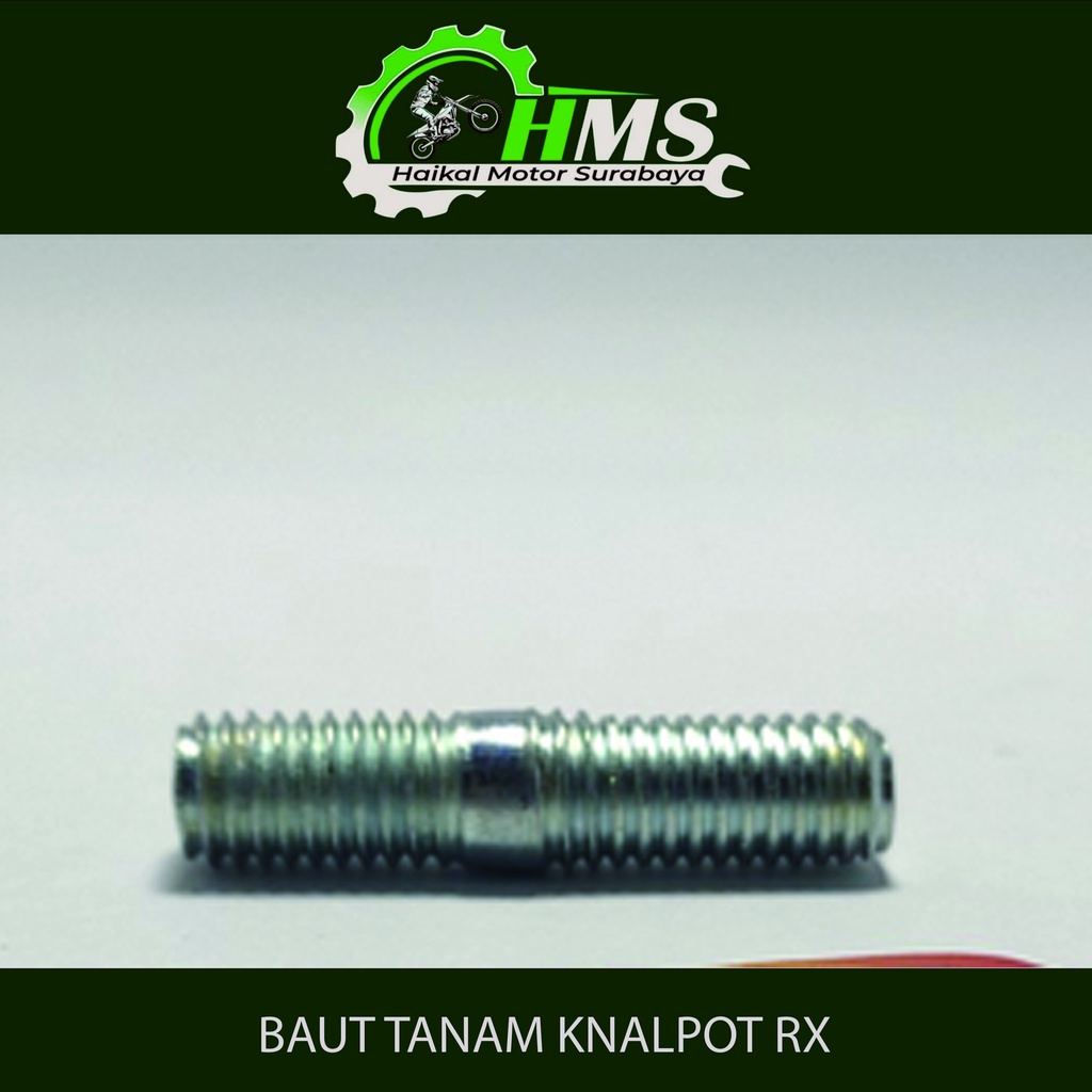 BAUT TANAM KNALPOT RX 8mm / "12 - BAUT KNALPOT FIZ / RX KING (Harga Per 1 Biji)