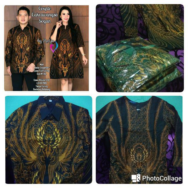 Couple Cakrawangsa Batik Solo Batik Couple Keluarga Kemeja Batik Pria Dress Batik Modern Ori By Raya