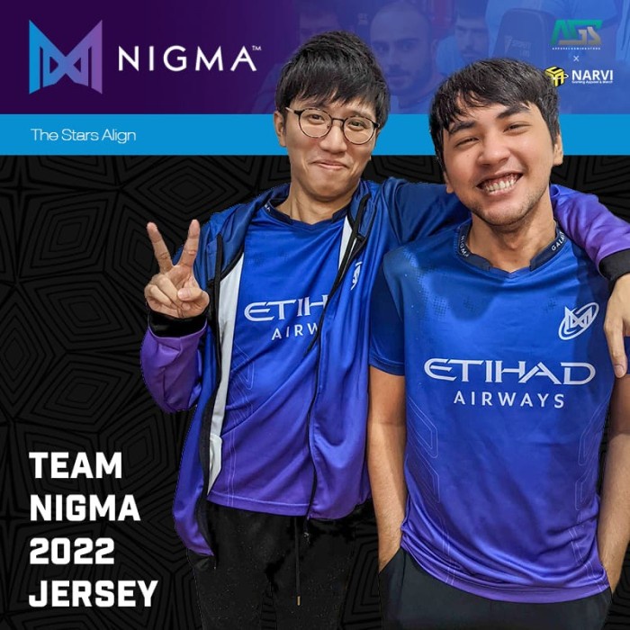 TERBARU JERSEY GAMING TEAM NIGMA - DOTA2 GAMERS