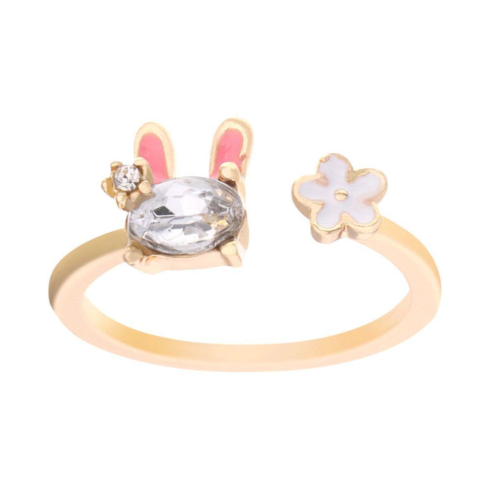 Perhiasan Hadiah Cincin Nanas Adjustable Animal Rings