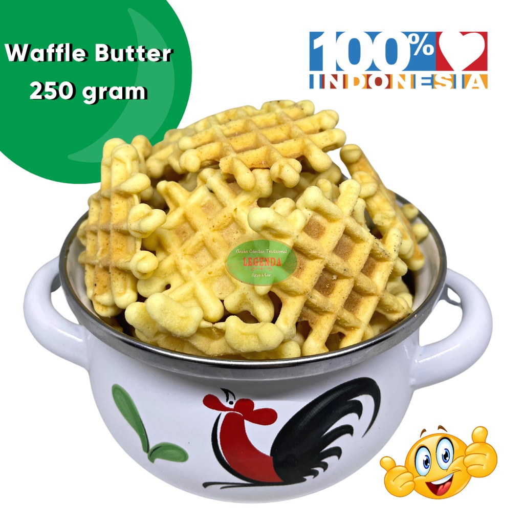 

Waffle Butter 250gr buffel wafel dear butter kering