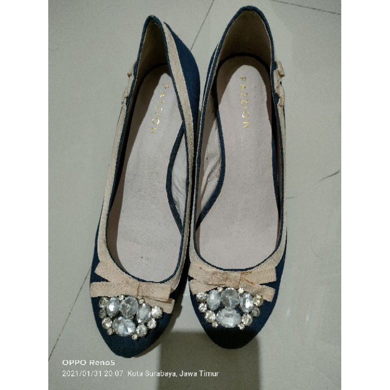 Pazzion sepatu wanita kitty heels preloved second sz 40
